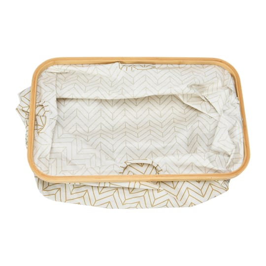 Household Essentials Krush Bamboo Rimmed Basket